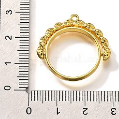 Alloy Open Back Bezel Pendants&nbsp;PALLOY-I223-17G