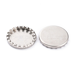 Non-Tarnish 304 Stainless Steel Cabochon Settings&nbsp;STAS-Y001-08P