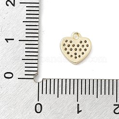 Brass Micro Pave Clear Cubic Zirconia Charms&nbsp;KK-B130-02G-07
