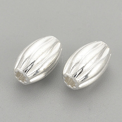 925 Sterling Silver Corrugated Beads&nbsp;STER-S002-05
