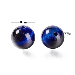 100Pcs 8mm Natural Tiger Eye Round Beads&nbsp;DIY-LS0002-26