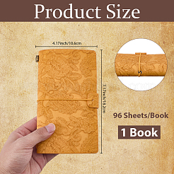 A6 Retro Embossed Imitation Leather Journal Notebook&nbsp;SCRA-CL0001-01A