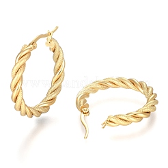 304 Stainless Steel Hoop Earring&nbsp;EJEW-F257-12G