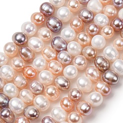 Natural Cultured Freshwater Pearl Beads Strands&nbsp;PA-CBABE82-14