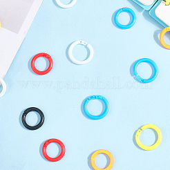 210Pcs 7 colors Plastic Loose Leaf Book Binder Rings&nbsp;KY-CP0001-25A