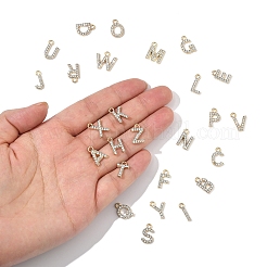 26Pcs 26 Styles Golden Tone Alloy Rhinestone Pendants&nbsp;FIND-FS0003-26