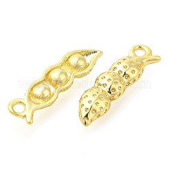 Bean Pod Rack Plating Brass Pendants Charms&nbsp;KK-S396-20