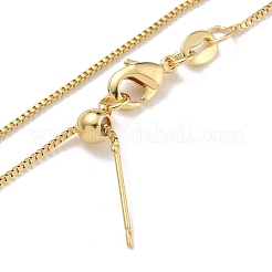 Brass Box Chain Necklaces&nbsp;KK-H503-37G