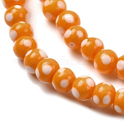 Handmade Lampwork Beads&nbsp;LAMP-D002-6mm-01I