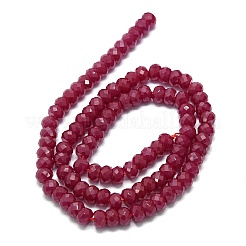 Lab Grown Red Corundum Beads Strands&nbsp;G-G106-A45-03-1