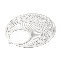 Non-Tarnish 304 Stainless Steel Filigree Pendants&nbsp;STAS-K257-03P