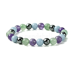 12Pcs 12 Styles Constellation Mixed Gemstone Round Beaded Stretch Bracelet Sets&nbsp;BJEW-JB10910