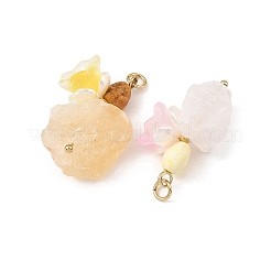 Raw Rough Natural Mixed Stone and Porcelain Pendants&nbsp;PALLOY-JF06070