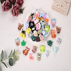 12Pcs 3 Colors Cartoon Fox Silicone Focal Beads&nbsp;JX716A