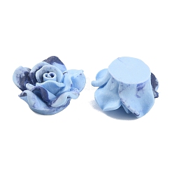 Smudged Color Frosted Resin Cabochons&nbsp;RESI-TAC0018-13B