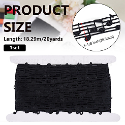 20 Yards Polyester Musical Note Lace Trim&nbsp;OCOR-FG0002-83E