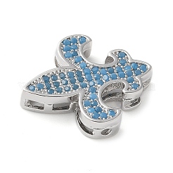 Brass Micro Pave Cubic Zirconia Beads&nbsp;KK-C086-05P