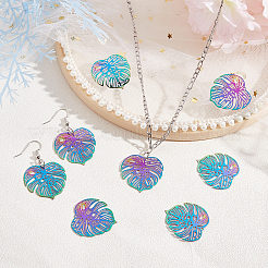 201 Stainless Steel Filigree Pendants&nbsp;STAS-UN0020-63MC