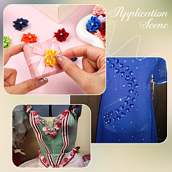 50Pcs 10 Colors Handmade Polyester Costume Accessories&nbsp;DIY-SP0006-45