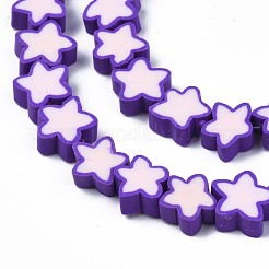 Handmade Polymer Clay Beads Strands&nbsp;CLAY-S096-043A
