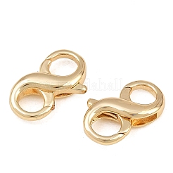 Brass Double-Sided Lobster Clasp for Jewelry Making&nbsp;KK-CBAA482-03G