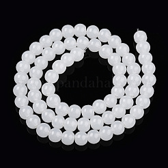 Imitation Jade Glass Beads Strands&nbsp;GLAA-T032-J6mm-01