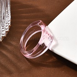 Kids Transparent Acrylic Glue on Ring Base&nbsp;LS-RJEW-P154-01A-01