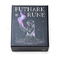 25Pcs Handmade Lampwork Futhark Rune Stones Set with Beginner Guidebook&nbsp;AJEW-P131-09