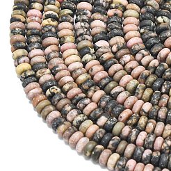 Natural Rhodonite Beads Strands&nbsp;G-P575-A39-4x2mm