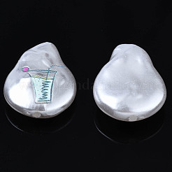 3D Printed ABS Plastic Imitation Pearl Beads&nbsp;KY-S163-419