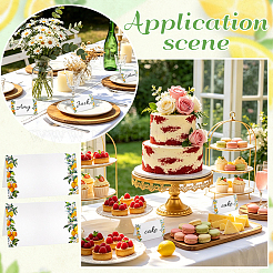 50Pcs Folding Lemon Print Paper Greeting Cards&nbsp;ODIS-PH0009-30