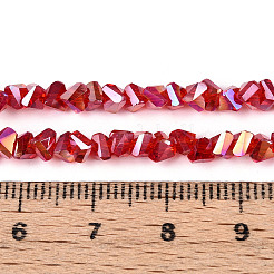 Electroplate Transparent Glass Beads Strands&nbsp;GLAA-N021-4mm-08