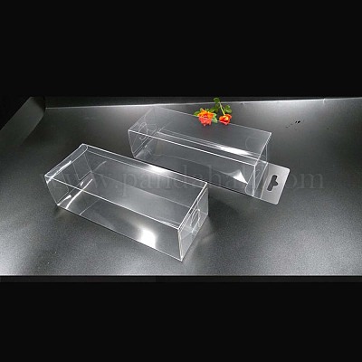Transparent Plastic PET Box Gift Packaging&nbsp;LS-CON-WH0077-19B-1
