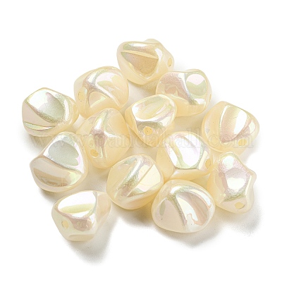 Spray Painted ABS Plastic Beads&nbsp;KY-C017-08D-1
