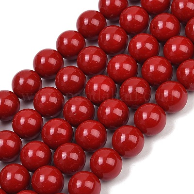 Shell Pearl Beads Strands&nbsp;BSHE-K015-12mm-01-1