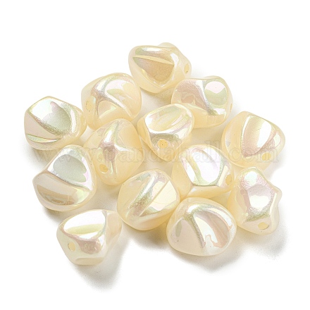 Spray Painted ABS Plastic Beads KY-C017-08D-1