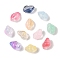 Transparent Spray Paint Glass Beads, Conch, Mixed Color, 15~16x11x10~11mm, Hole: 1mm