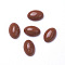 Natural Red Jasper Cabochons, Oval, 6x4x2~3mm