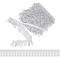 Polyester Curtain Tiebacks, Braid, Gray, 60x1.5mm, 11M/Card