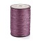 Flat Waxed Polyester Thread String, Micro Macrame Cord, for Leather Sewing Stitching, Old Rose, 0.8~0.9x0.3mm, about 109.36 Yards(100m)/Roll