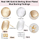 Brass Ear Stud Findings&nbsp;KK-BBC0015-27-2