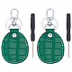 2 Sets Cowhide Pendant Keychains&nbsp;KEYC-CL0001-48-7