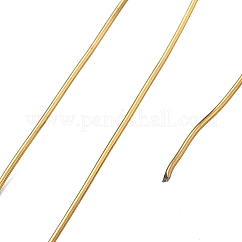 304 Stainless Steel Wire, Ion Plating(IP), Round, Golden, 0.6mm, 22 Gauge