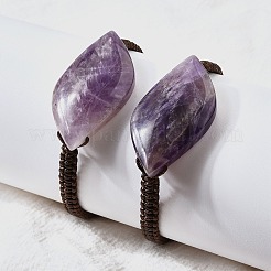Natural Amethyst Beads Braided Bead Bracelets&nbsp;BJEW-Q070-01H
