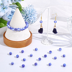 120pcs Handmade Millefiori Glass Round Beads&nbsp;LK-PA0001-05A