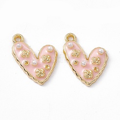 Alloy Enamel Pendants&nbsp;PALLOY-P287-14LG