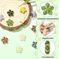 10Pcs 10 Colors Handmade Lampwork Beads&nbsp;LAMP-CJ0002-84