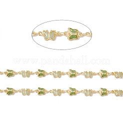 Handmade Eco-friendly Brass Butterfly Link Chain&nbsp;CHC-E025-15G