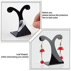 Acrylic Slant Back Single Earring Display Stands&nbsp;EDIS-WH0030-33A