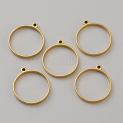 304 Stainless Steel Open Back Bezel Pendants&nbsp;STAS-WH0017-034